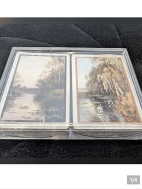 Vintage playing cards Landscape painting high quality cards, made in Canada